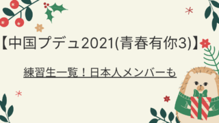 中国プデュ21 青春有你3 視聴方法 いつから 読み方も 好好日めも 中国プデュ21 青春有你3 視聴方法 いつから 読み方も 好好日めも